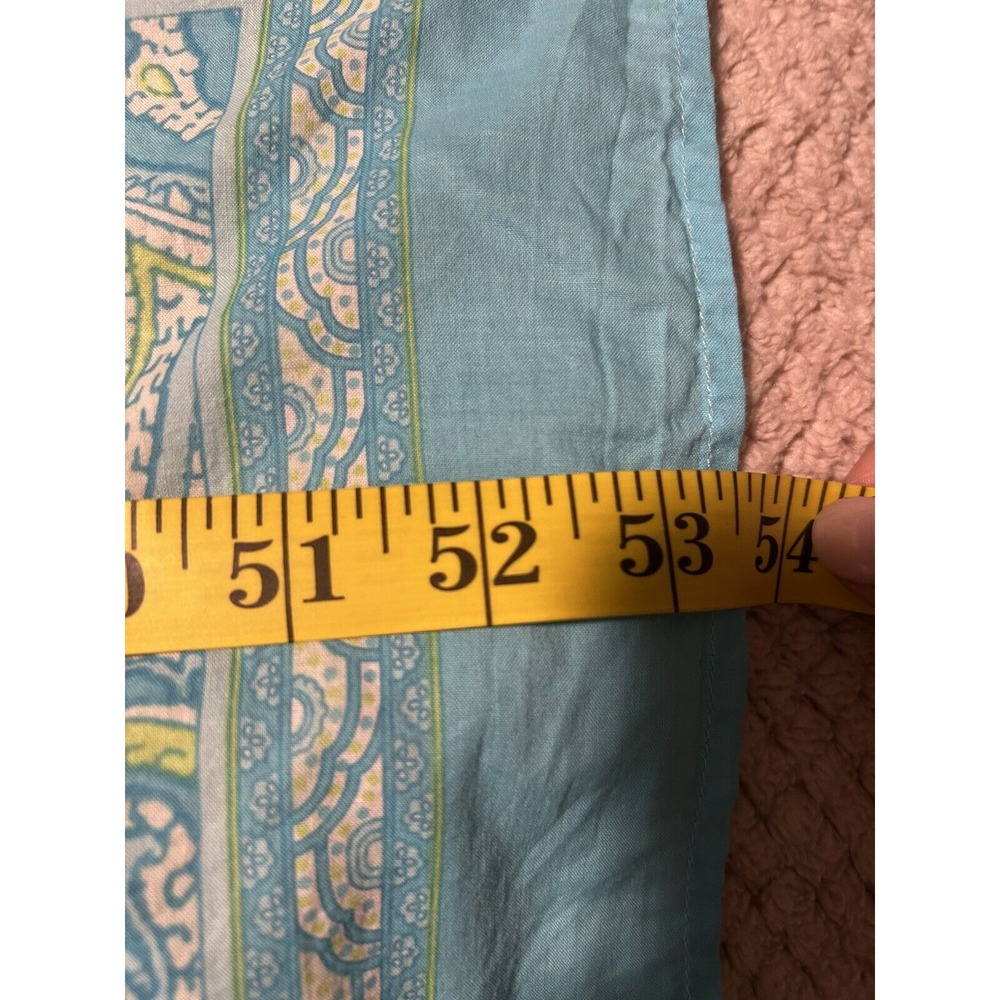 Ralph Lauren Mini Scarf   light blue cotton neck head Details of snails‎ beach - Picture 4 of 6